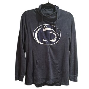 Women’s Antigua navy Penn State Funnel neck lightweight sweatshirt Size XL